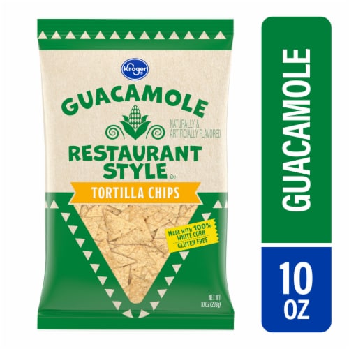 Kroger® Hint of Guacamole Flavored Tortilla Chips Perspective: front