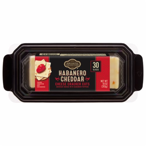 Private Selection® Cracker Cut Habanero Cheese Slices Perspective: front