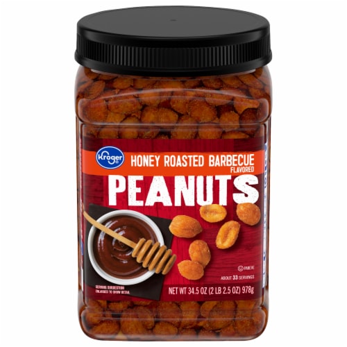 Kroger® Honey Roasted BBQ Peanuts, 34.5 oz - Kroger