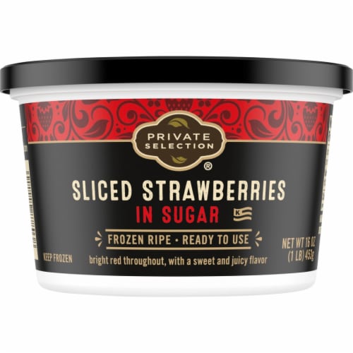 Private Selection® Sliced Strawberries in Sugar Frozen Fruit Perspective: front