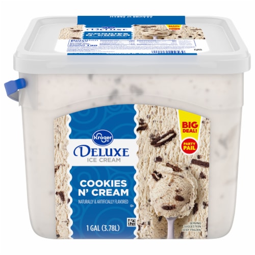 Kroger® Deluxe Cookies N' Cream Ice Cream Tub, 128 oz - Foods Co.