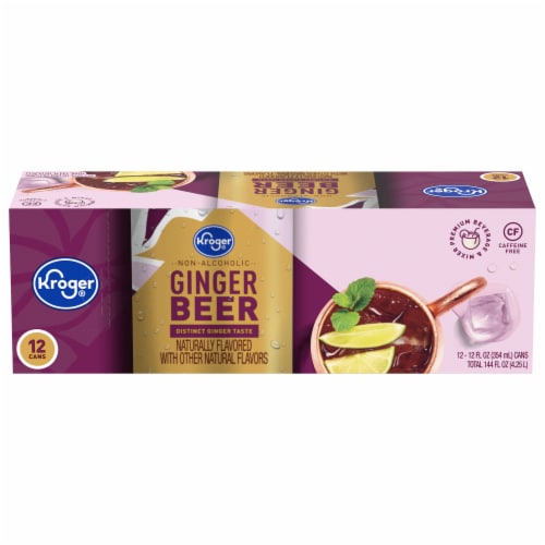 Kroger® Non - Alcoholic Ginger Beer, 12 cans / 12 fl oz - Kroger