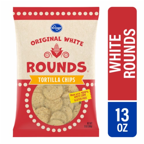 Kroger® Original White Rounds Tortilla Chips Perspective: front