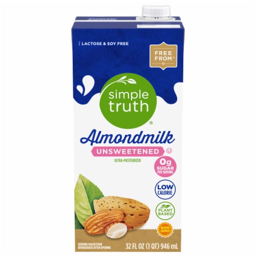 Simple Truth® Unsweetened Almondmilk Perspective: front