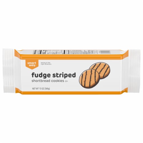 Smart Way™ Fudge Striped Shortbread Cookies Perspective: front