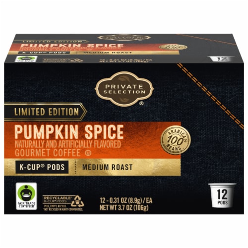Private Selection® Pumpkin Spice Medium Roast K-Cup® Coffee Pods Perspective: front