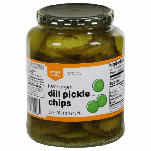Smart Way™ Hamburger Dill Pickle Chips Perspective: front