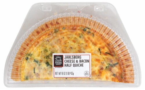 Fresh Foods Market Jarlsberg Cheese & Bacon Half Quiche Perspective: front
