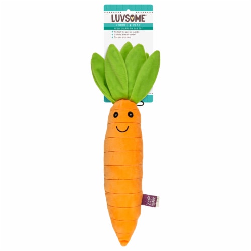 Luvsome Plush Carrot Dog Toy with Squeaker, 1 ct - Kroger