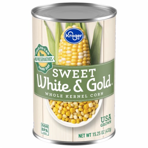 Kroger® Whole Kernel White & Gold Corn Perspective: front