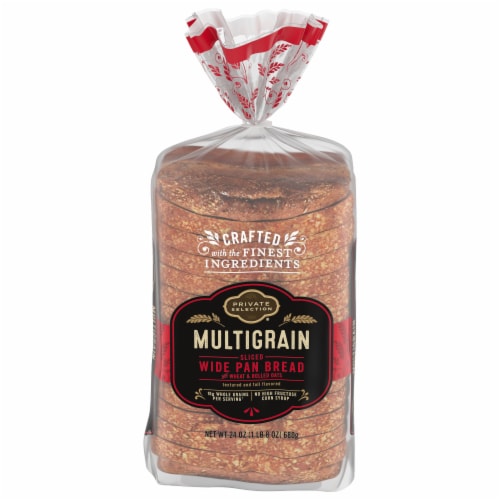 Private Selection® Multigrain Sliced Wide Pan Bread Perspective: front