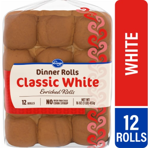Kroger® White Dinner Rolls Perspective: front