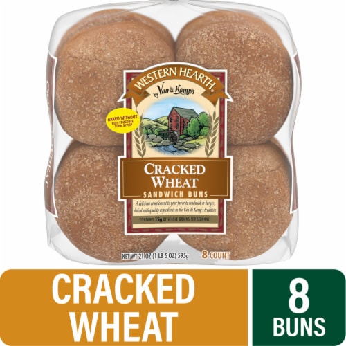 Western Hearth® Cracked Wheat Sandwich Buns Perspective: front