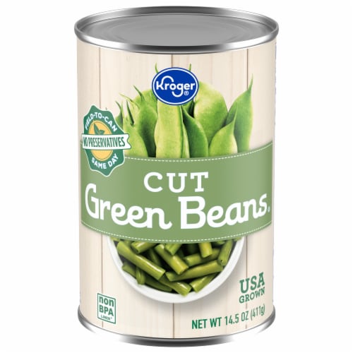 Kroger® Cut Canned Green Beans Perspective: front