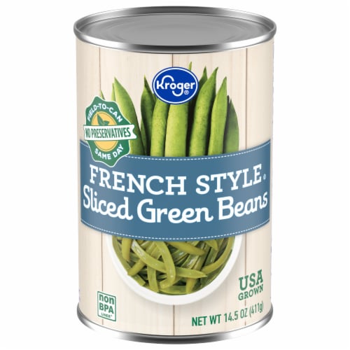 Kroger® French Style Sliced Green Beans Perspective: front