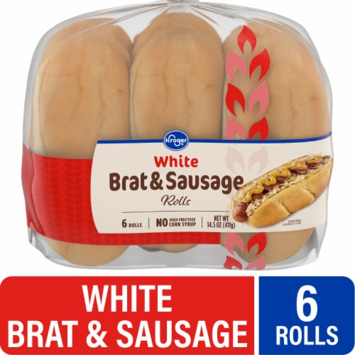Kroger® White Brat & Sausage Rolls Perspective: front