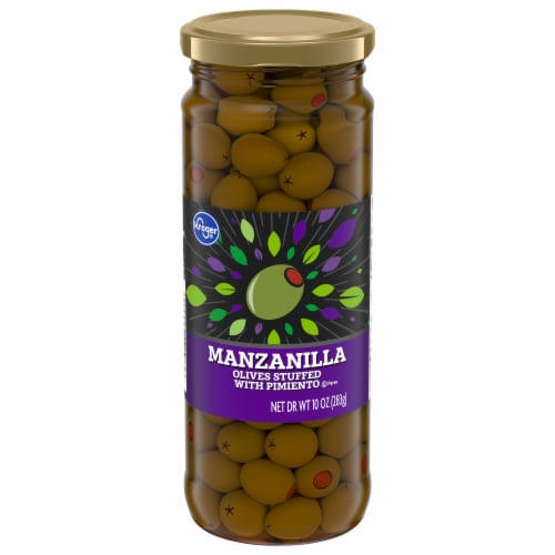 Kroger® Manzanilla Olives Stuffed with Pimiento Perspective: front