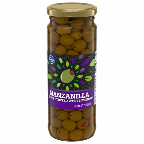 Kroger Manzanilla Olives Stuffed with Pimiento Perspective: front