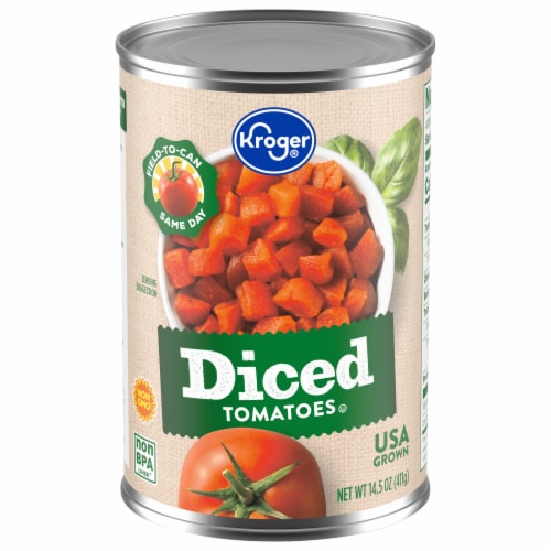 Kroger® Diced Tomatoes Perspective: front