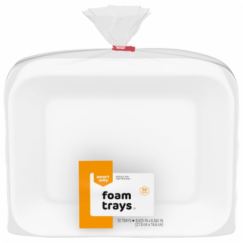 Smart Way™ Foam Trays, 30 ct / 8.5 x 6.5 in - City Market