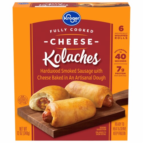 Kroger Fully Cooked Cheese Kolaches Perspective: front