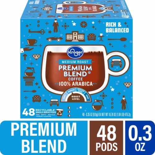 Kroger® Premium Blend Medium Roast Coffee Pods 48 Ct Fred Meyer 