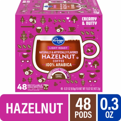 Kroger Hazelnut Light Roast Coffee Pods 48 ct Fry s Food Stores