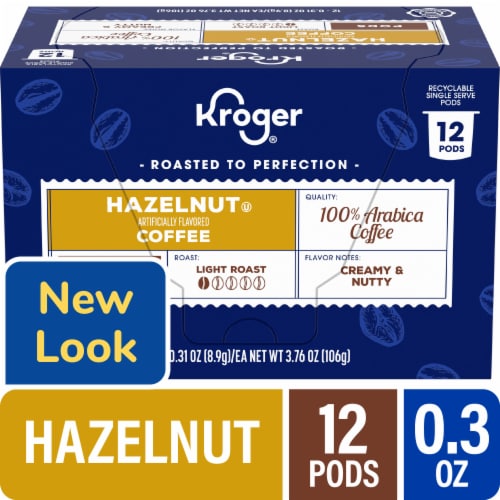 Kroger® Hazelnut Light Roast Coffee Pods Perspective: front