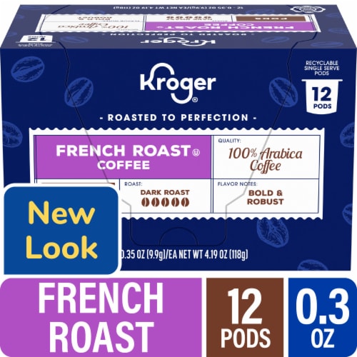 Kroger French Roast Medium Dark Roast Coffee Pods 12 ct Food 4
