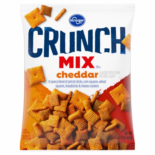 Kroger® Cheddar Crunch Mix Chips Perspective: front