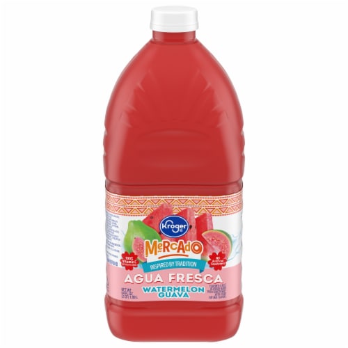 Kroger Mercado Watermelon Guava Agua Fresca Perspective: front