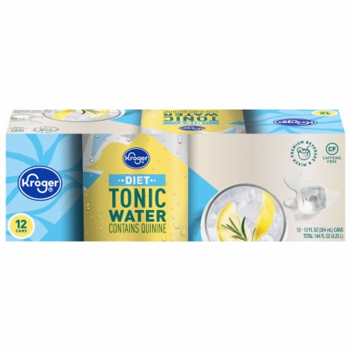 Kroger® Diet Tonic Water Cans Perspective: front