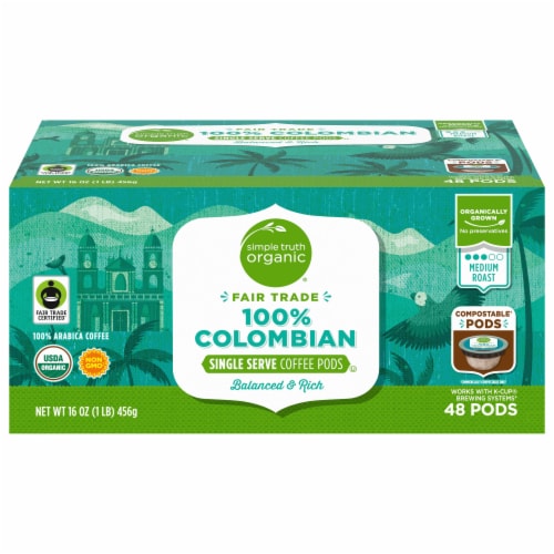 Simple Truth Organic® Colombian Medium Roast Coffee Pods Perspective: front