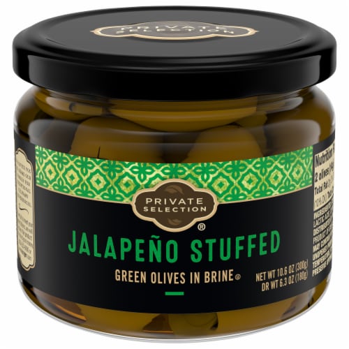 Private Selection® Jalapeno Stuffed Green Olives Perspective: front