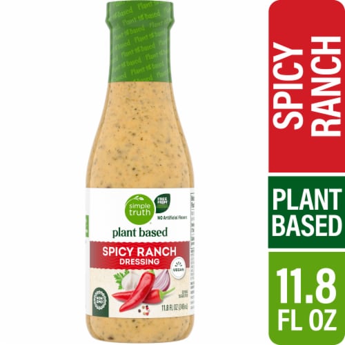Simple Truth® Plant Based Spicy Ranch Salad Dressing Perspective: front