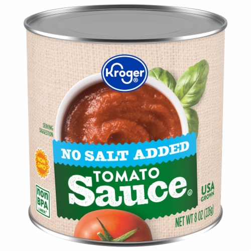 Kroger® No Salt Added Tomato Sauce Perspective: front