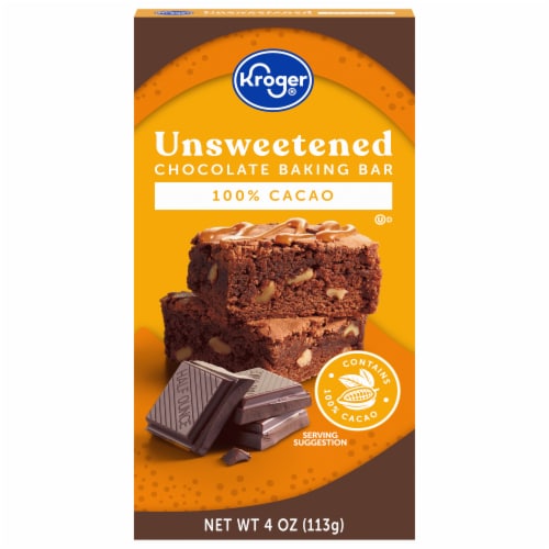 Kroger® Unsweetened Chocolate Baking Bar Perspective: front