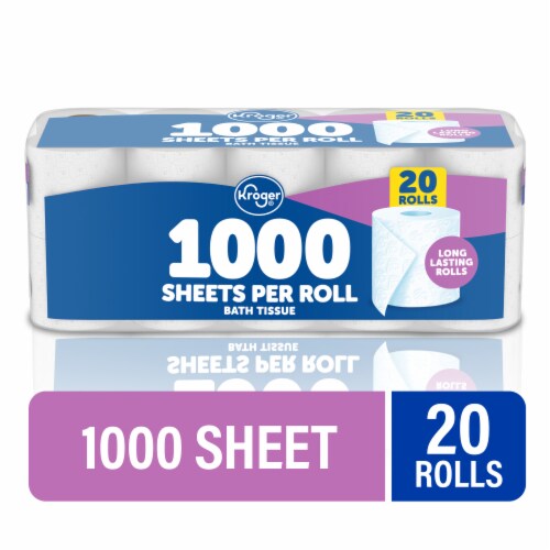 Kroger® 1000 Sheets per Roll Toilet Paper Perspective: front