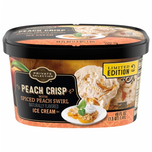 Private Selection® Peach Crisp with Spiced Peach Swirl Ice Cream Tub, 48 oz  - Kroger