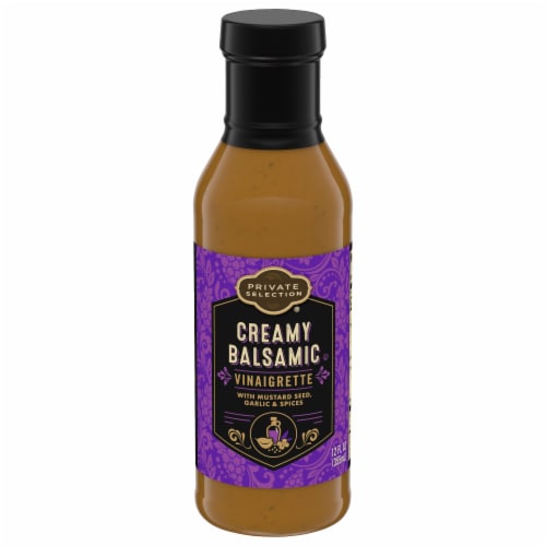 Private Selection® Creamy Balsamic Vinaigrette Salad Dressing Perspective: front