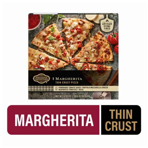 Private Selection® Margherita Thin Crust Frozen Pizza Perspective: front