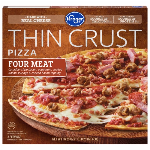 Kroger® Four Meat Thin Crust Frozen Pizza Perspective: front