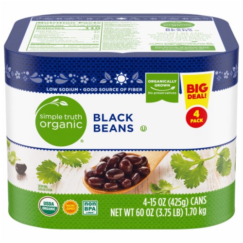 Simple Truth Organic® Black Beans Perspective: front