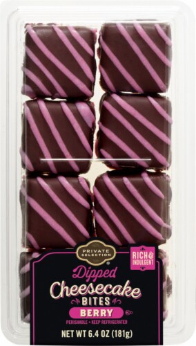 Private Selection® Dipped Berry Cheesecake Bites Perspective: front