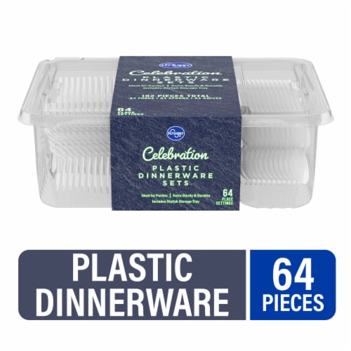 Kroger® Celebration Plastic Dinnerware Sets Perspective: front