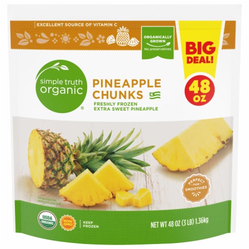 Simple Truth Organic® Freshly Frozen Extra Sweet Pineapple Chunks, 48 oz -  Fred Meyer