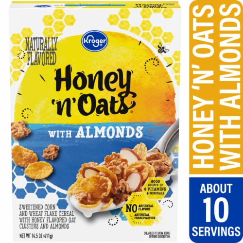 Kroger® Honey N' Oats Cereal Perspective: front