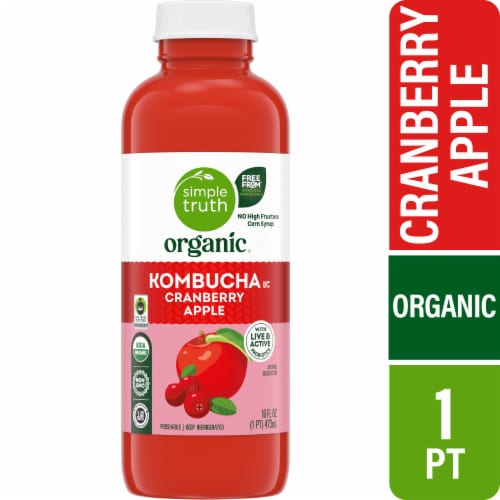 Simple Truth Organic™ Cranberry Apple Kombucha Perspective: front