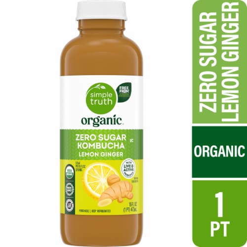 Simple Truth Organic® Lemon Ginger Kombucha Perspective: front