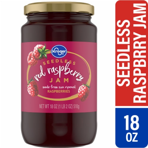 Kroger® Seedless Red Raspberry Jam Perspective: front